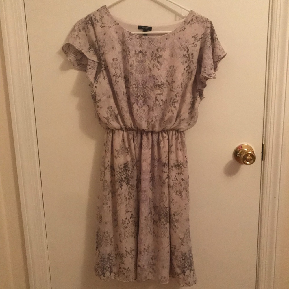 Snakeskin print dress